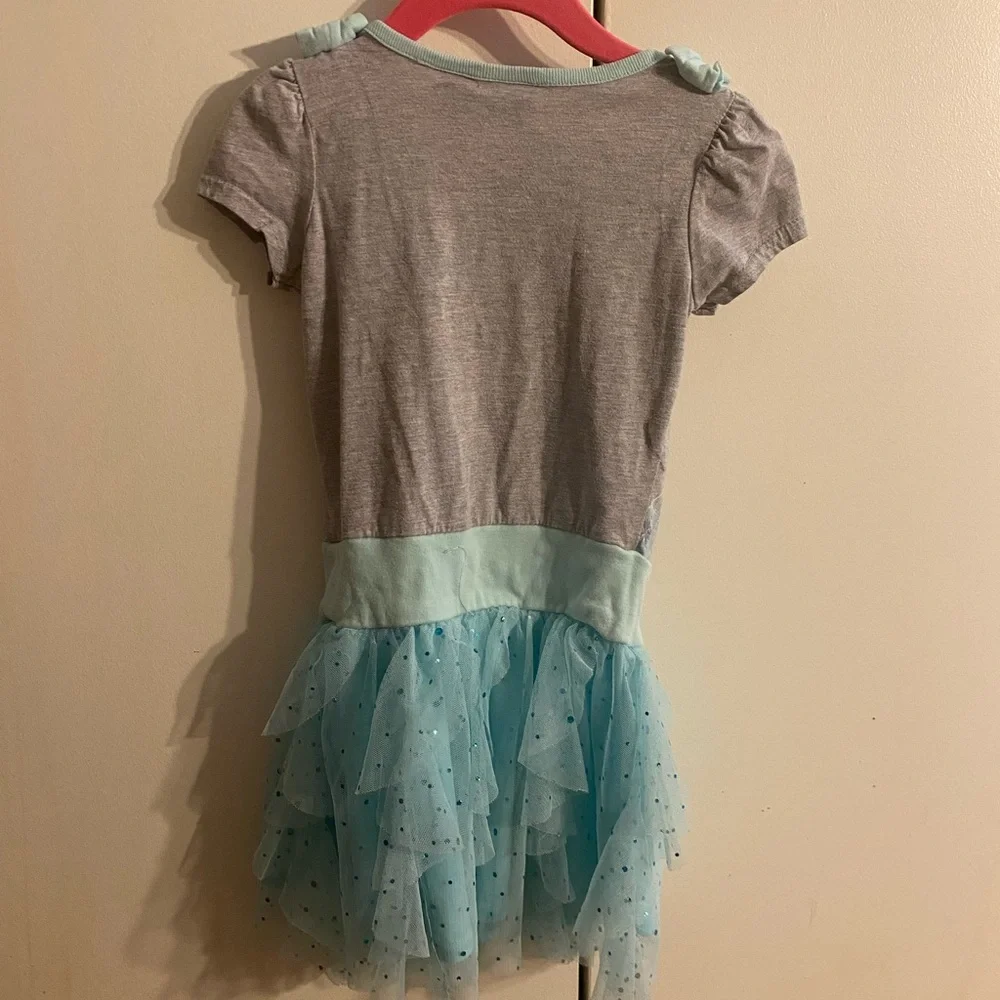 Disney Frozen Elsa girls sparkle tutu dress‎ sz XS 4-5